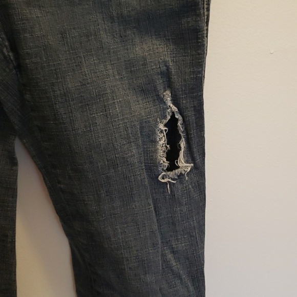 Hydraulic Distressed Skinny Jeans - Picture 3 of 7